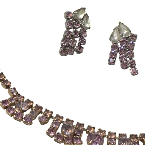 Source Unknown Pink and White Necklace Set - Picture 2 of 3